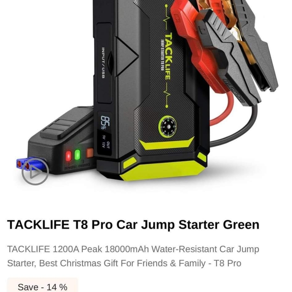 Tactile T8 Pro Jump Starter